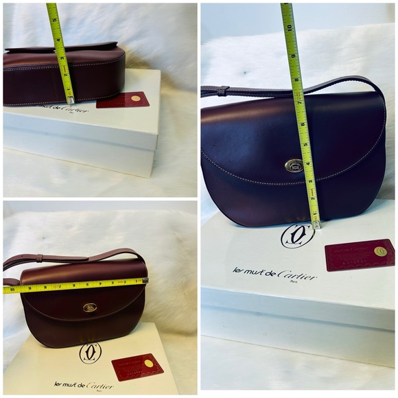 Cartier Deep Burgundy Shoulder Bag - Picture 14 of 15